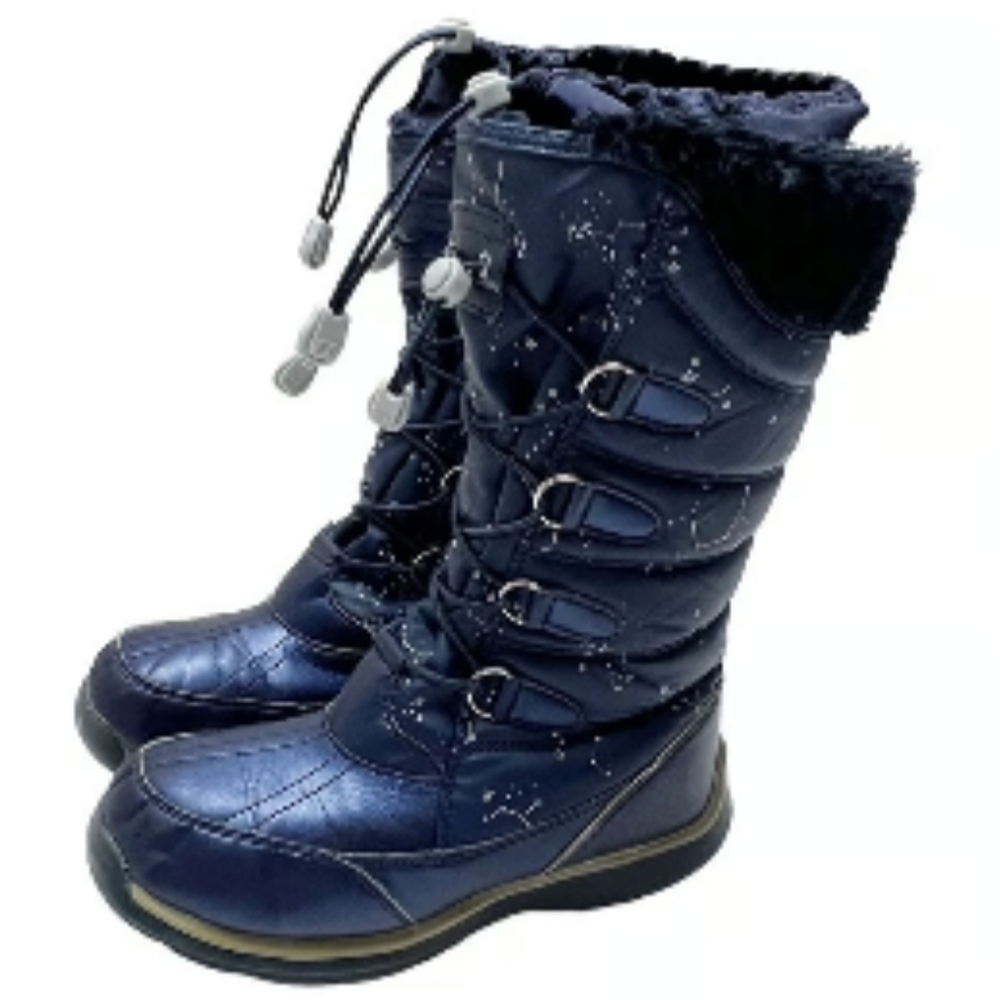 Lands' End Snowflake Insulated Snow Boot in Constellation Print - Picture 10 of 12